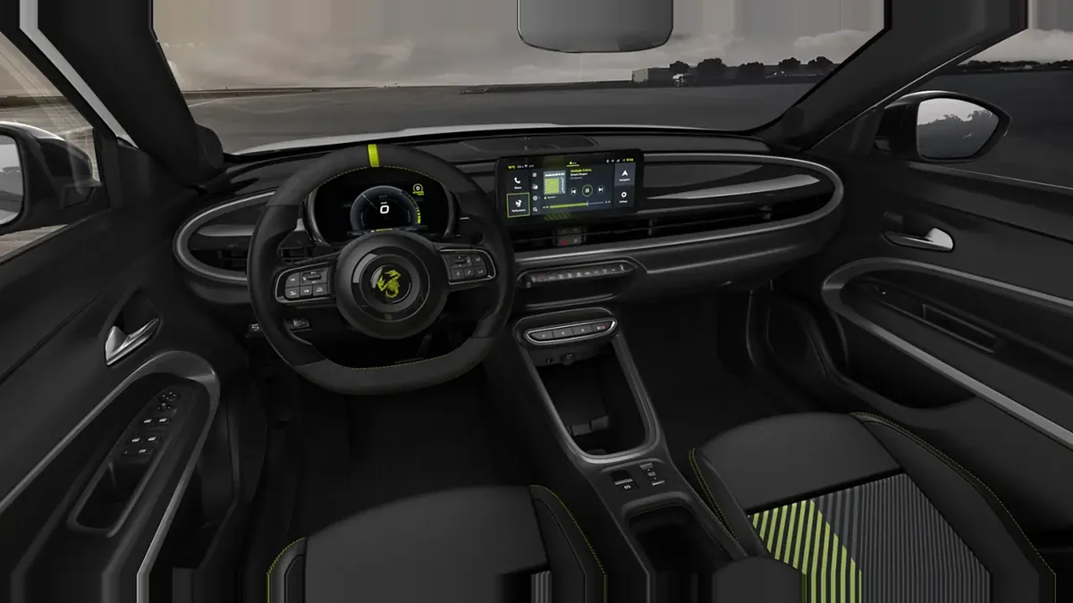 Abarth 600e Turismo en renting a Barcelona — Davant