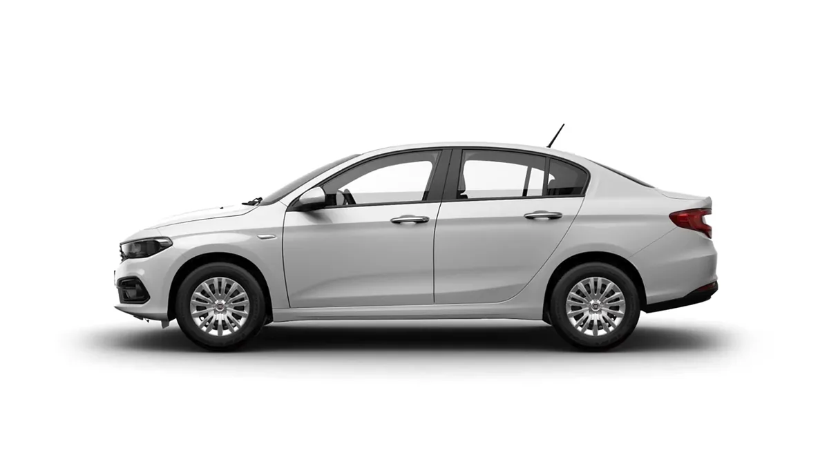 Fiat Tipo Sedán 1.6 Diésel 96kW (130CV) en renting a Barcelona — Lateral