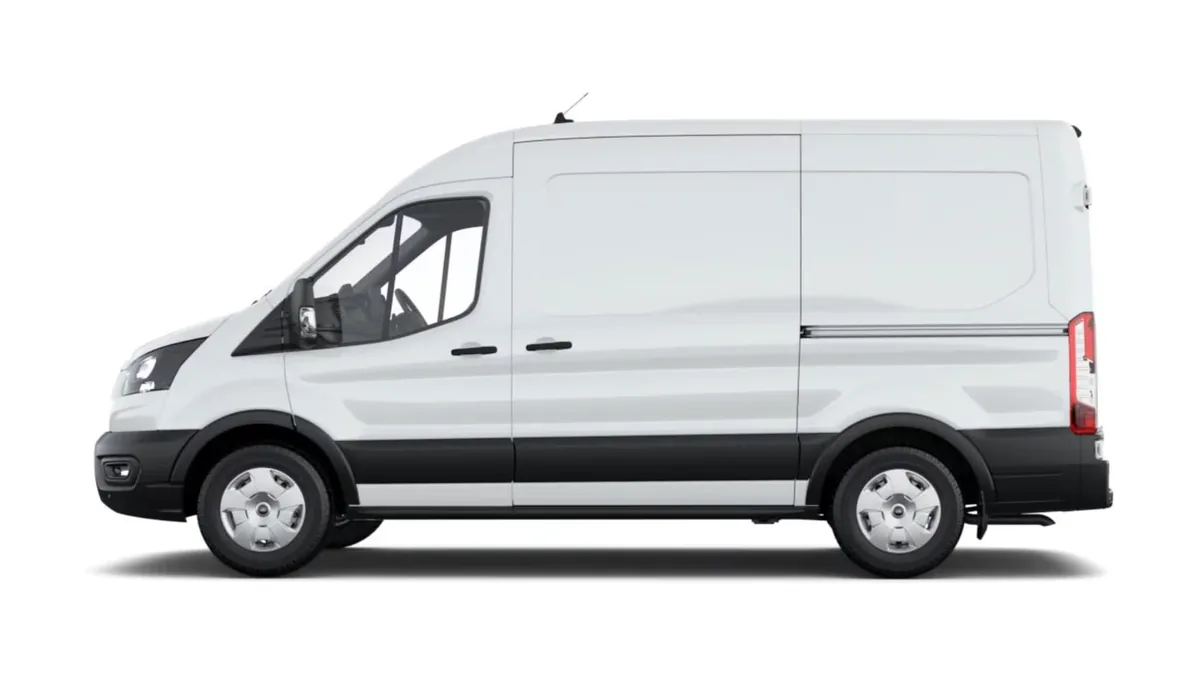 Ford TRANSIT 350 L2 Trend N1 EcoBlue 96kW FWD en renting a Barcelona — Lateral