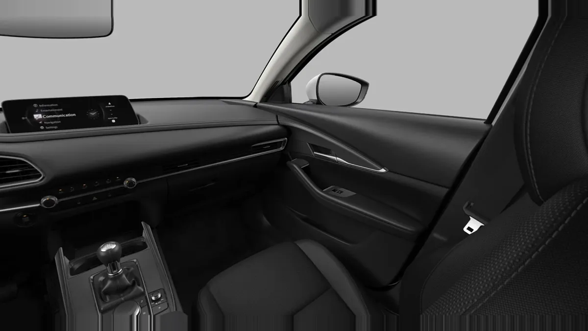 Mazda CX 30 2.5L e-SkyAct G MHEV 103kW Prime-Line en renting a Barcelona — Interior
