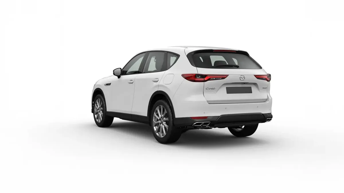 Mazda CX-60 e-Skyactiv D MHEV 147kW RWD 8AT Exclus.-Line en renting a Barcelona — Darrere