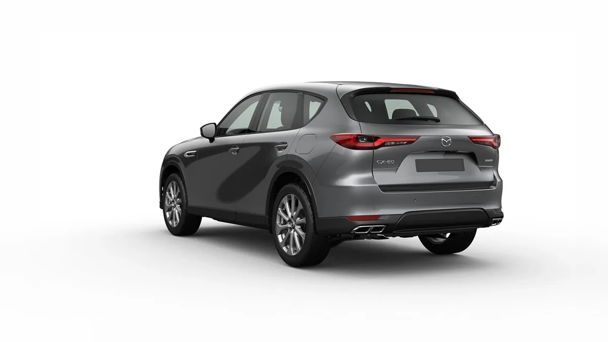 Mazda CX-60 e-Skyactiv D MHEV 8AT RWD Exclusive-Line en renting a Barcelona — Darrere